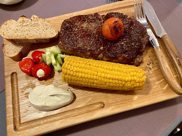 Steakbrett Eiche - deutsche HANDARBEIT ca.35cm x ca.25cm - limitiert !
